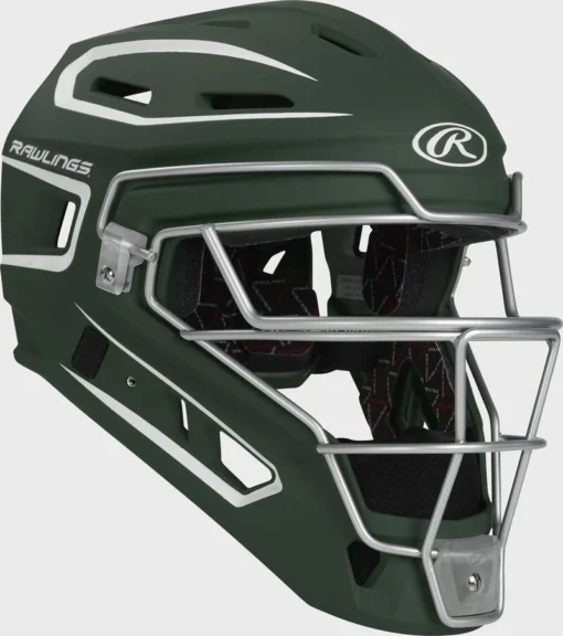 Rawlings Youth Dark Green/White VELO 2.0 Catcher's Gear Box Set: CSV2Y-DG / W -Rawlings Shop CHV27S DG W 6