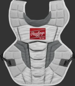 Rawlings Youth White/Silver VELO 2.0 Catcher's Gear Box Set: CSV2Y-W/SIL -Rawlings Shop CSV2A W SIL ChestProtector