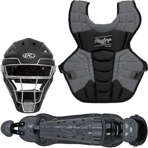 Rawlings Youth Black/Graphite VELO 2.0 Catcher's Gear Box Set: CSV2Y-B/GPH -Rawlings Shop RawlingsAdultVelo2.0Catcher sSetCSV2Y B GPH