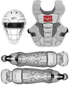 Rawlings Adult White/Silver VELO 2.0 Catcher's Gear Box Set: CSV2A-W/SIL -Rawlings Shop rawlings velo 2 0 baseball catchers sets White SIlver 39afebce f45d 42b8 a0ac 7ccaa68c5dfe